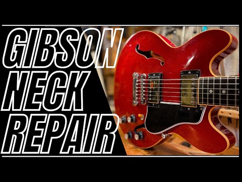 Gibson Guitar broken Headstock/ Neck Repair/ Restoration